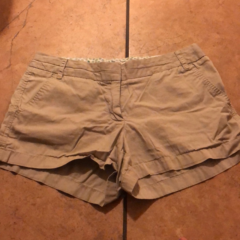 J. Crew tan shorts